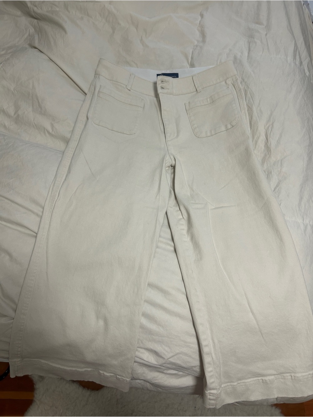 Democracy Cream Wide-Leg Jeans